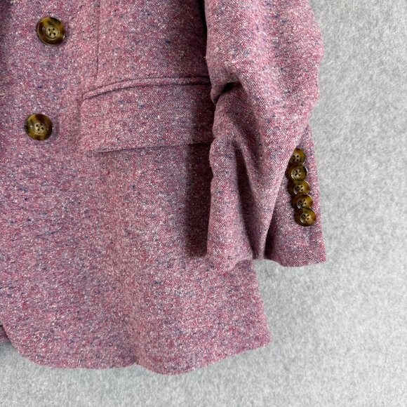Veronica Beard Revolve Beacon Dickey Jacket Orchid Pink Tweed Womens‎ Size 14 - Picture 8 of 16